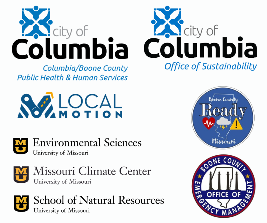 Collage of logos for organizations partnering with Show Me the Heat program.