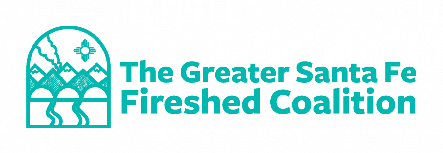 The blue logo of the Greater Santa Fe Fireshed Coalition.