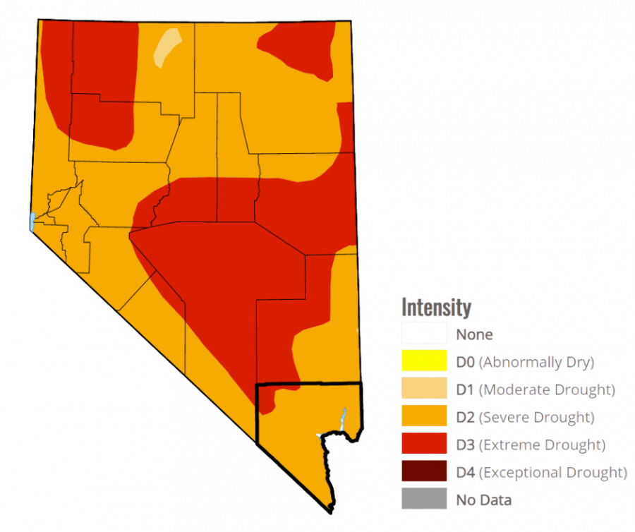 Drought Map of Nevada