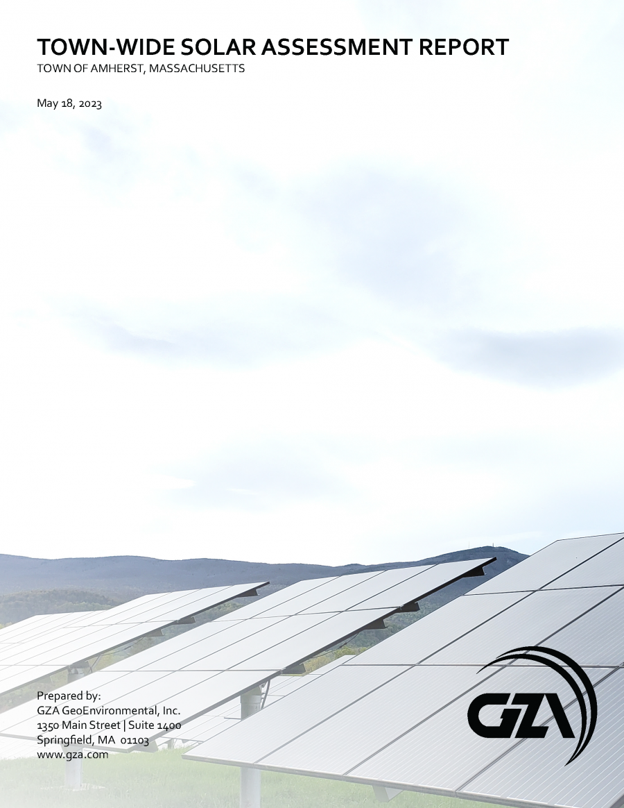 Amherst Solar Report Cover