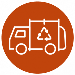 icon of a recycling truck