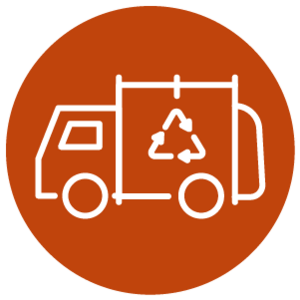 icon of a recycling truck