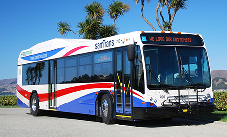 photo of a samtrans bus
