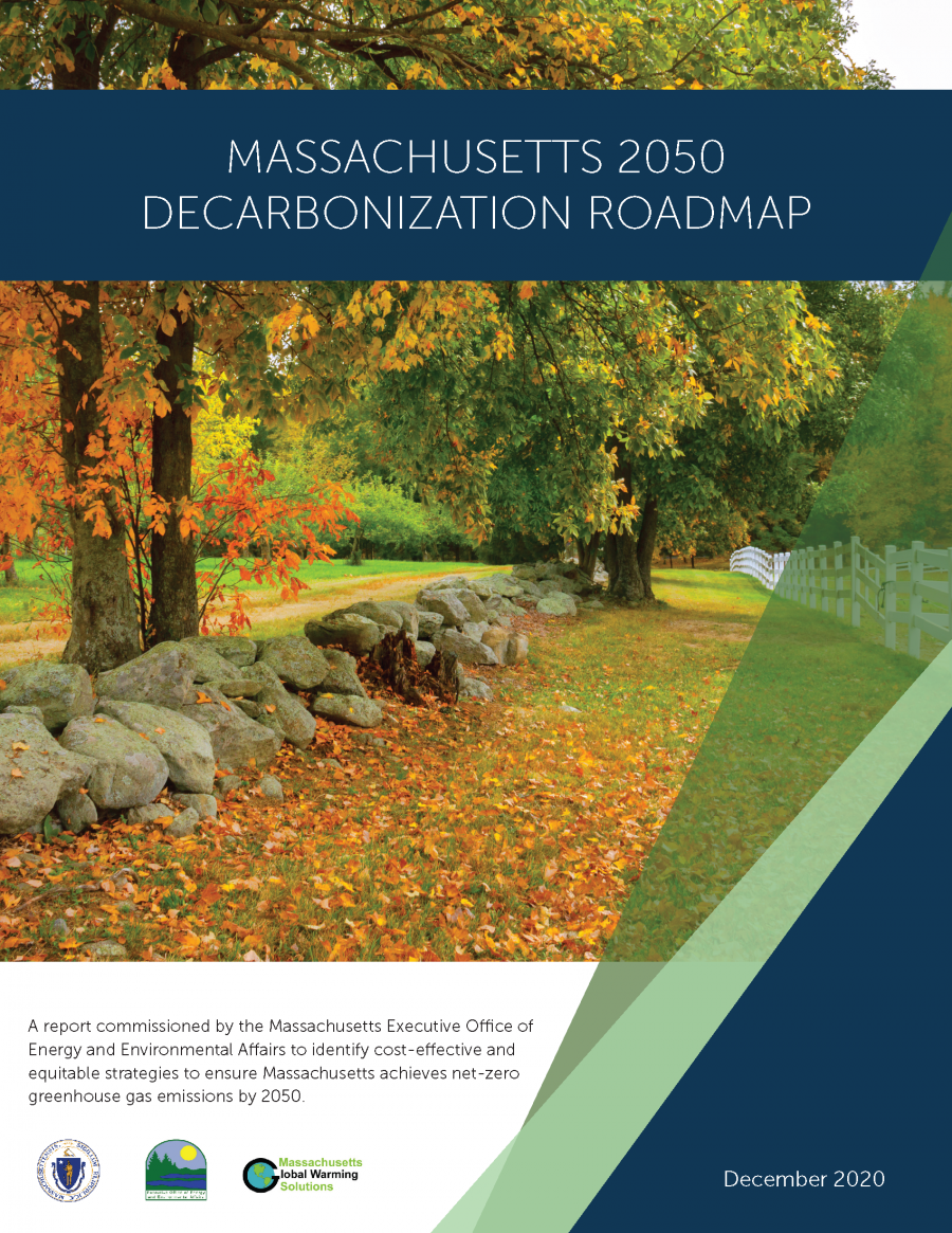 cover of the MA decarbonization roadmap