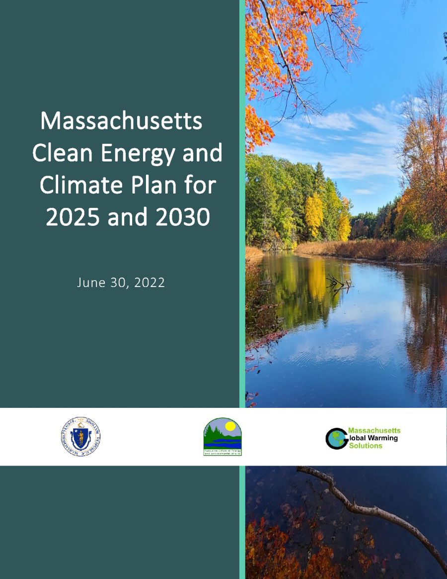 cover of the MA clean energy and climate plan