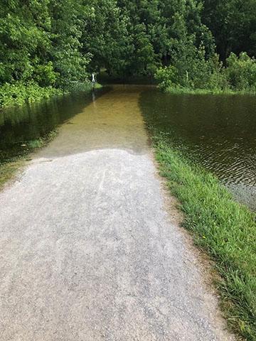 MKT trail flooded