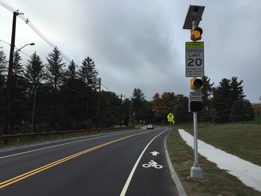 A bike path in Devens is pictured.